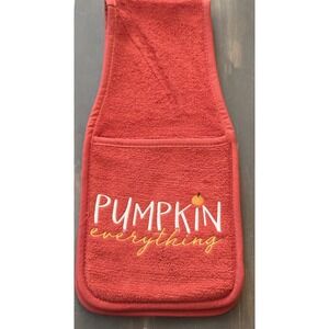Campanelli's Cooking Buddy Pumpkin Everything Embroidered Double Oven Mitt